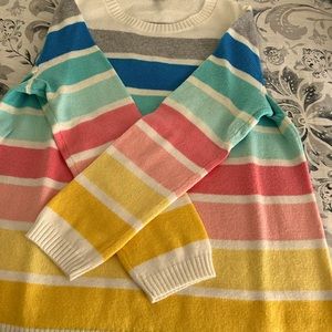 Bright stripes sweater.